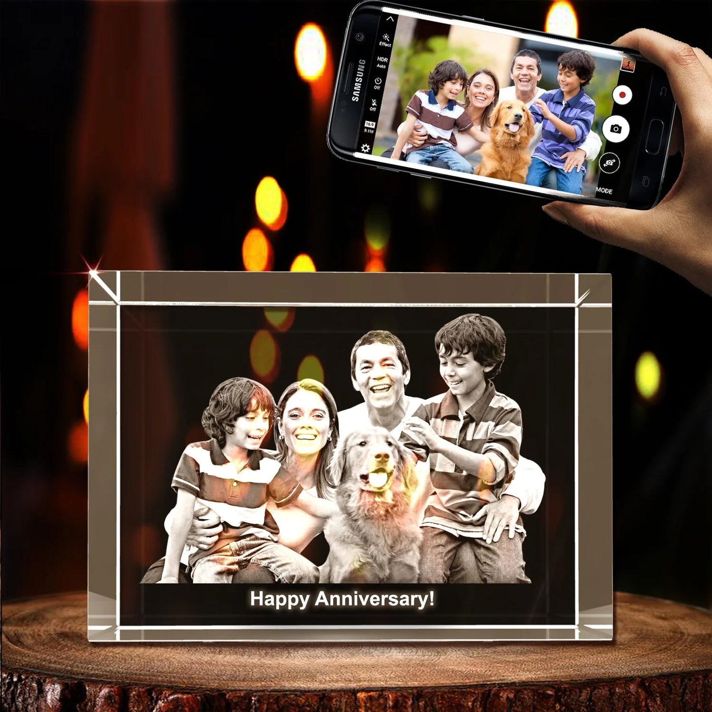 Personalized 3D Crystal Photo - Turn Memories Into Art – A Gift They’ll Never Forget - IB Crystals