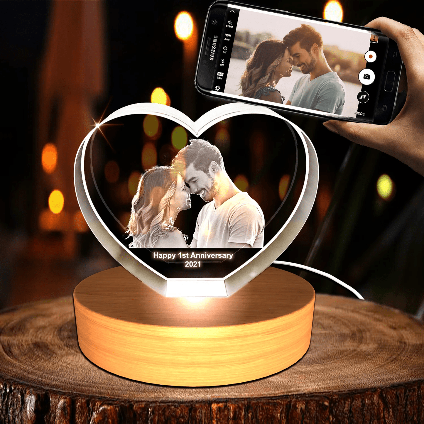 Personalized 3D Crystal Photo - Turn Memories Into Art – A Gift They’ll Never Forget - IB Crystals
